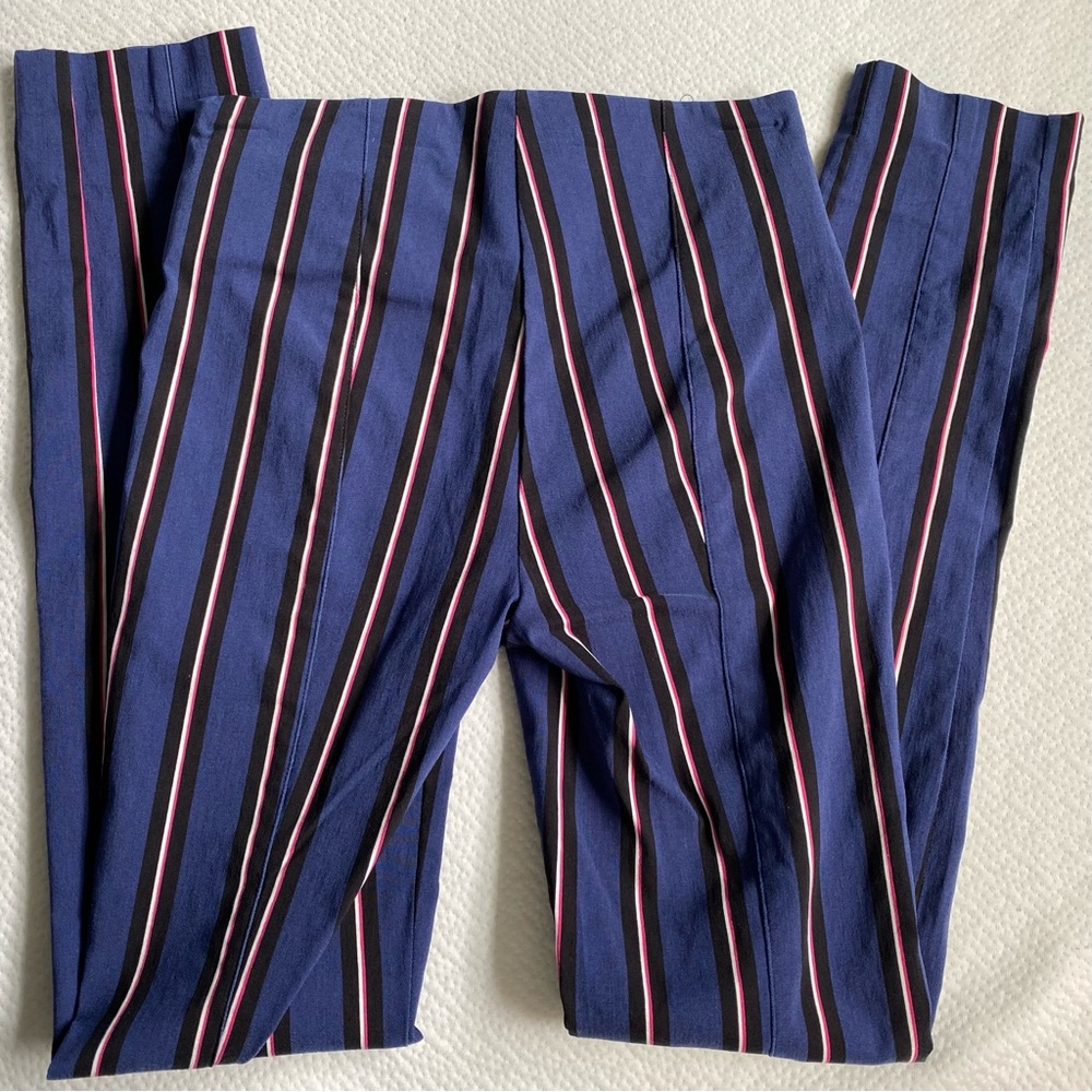 Elastic Waist Striped Pants